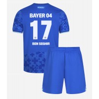 Otroški Nogometni dresi Bayer Leverkusen Eliesse Ben Seghir #17 Tretji 2025-26 Kratek Rokav (+ Kratke hlače)